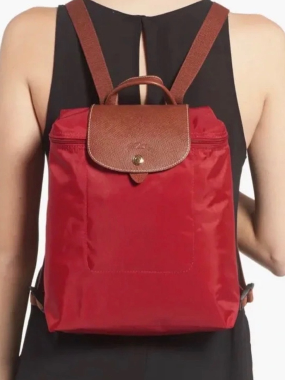 Longchamp Le Pliage Nylon Canvas Backpack